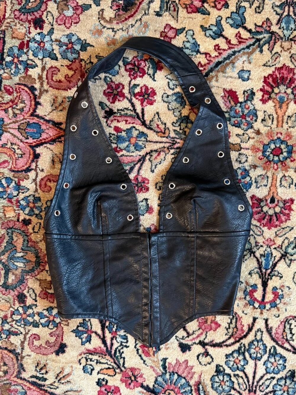 Princess Polly Faux Leather Halter Corset
